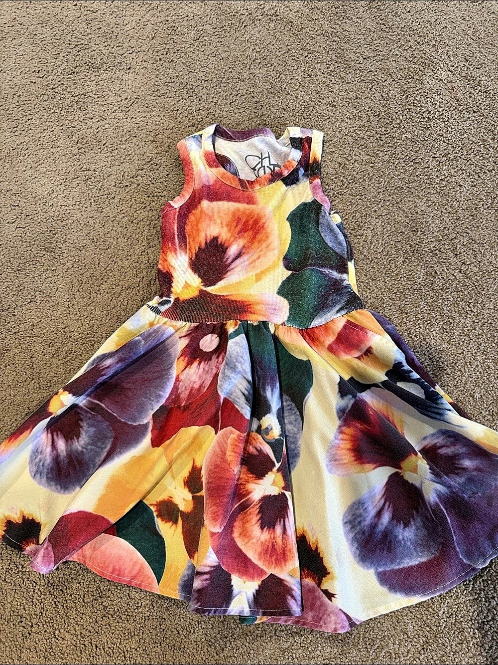 Chaser Girls Floral Dress Size 6 Like New